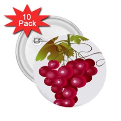 Red Fruit Grape 2 25  Buttons (10 Pack)  by Mariart