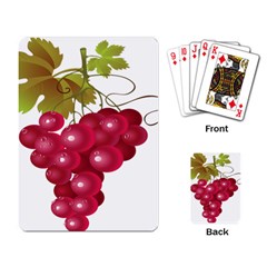 Red Fruit Grape Playing Card