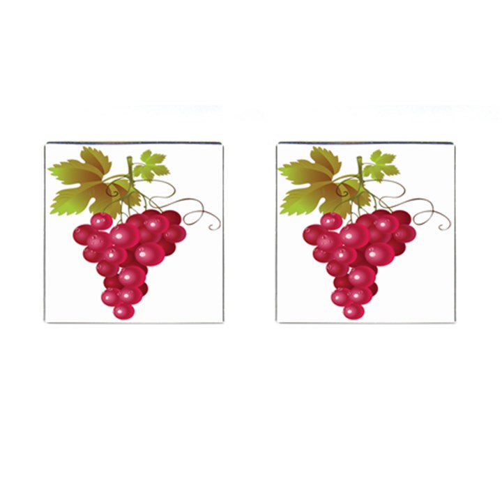 Red Fruit Grape Cufflinks (Square)