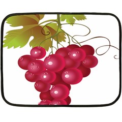 Red Fruit Grape Fleece Blanket (mini)