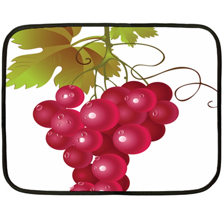 Red Fruit Grape Fleece Blanket (Mini)