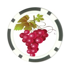 Red Fruit Grape Poker Chip Card Guard (10 Pack) by Mariart