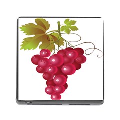 Red Fruit Grape Memory Card Reader (square) by Mariart