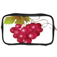 Red Fruit Grape Toiletries Bags by Mariart