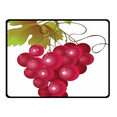 Red Fruit Grape Fleece Blanket (small)