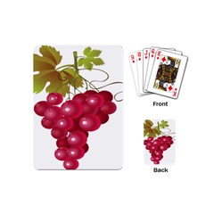 Red Fruit Grape Playing Cards (mini)  by Mariart