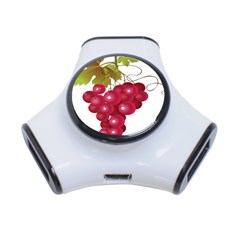 Red Fruit Grape 3-port Usb Hub