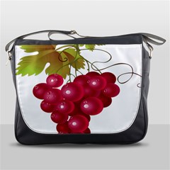 Red Fruit Grape Messenger Bags