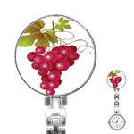 Red Fruit Grape Stainless Steel Nurses Watch Front