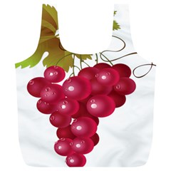 Red Fruit Grape Full Print Recycle Bags (l) 