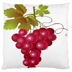 Red Fruit Grape Large Flano Cushion Case (two Sides)