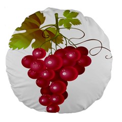 Red Fruit Grape Large 18  Premium Flano Round Cushions