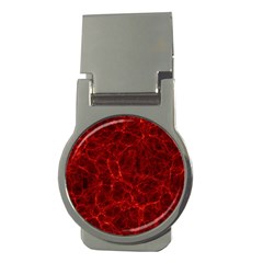 Simulation Red Water Waves Light Money Clips (round)  by Mariart