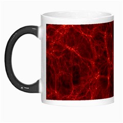 Simulation Red Water Waves Light Morph Mugs by Mariart