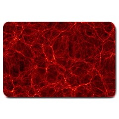 Simulation Red Water Waves Light Large Doormat  by Mariart