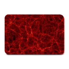 Simulation Red Water Waves Light Plate Mats by Mariart