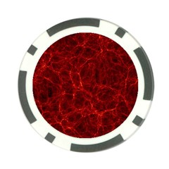 Simulation Red Water Waves Light Poker Chip Card Guard by Mariart