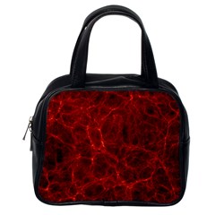 Simulation Red Water Waves Light Classic Handbags (one Side) by Mariart