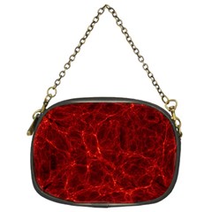 Simulation Red Water Waves Light Chain Purses (two Sides)  by Mariart