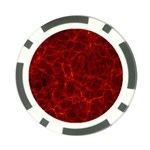 Simulation Red Water Waves Light Poker Chip Card Guard (10 pack) Front