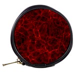 Simulation Red Water Waves Light Mini Makeup Bags Back