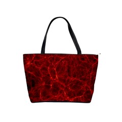 Simulation Red Water Waves Light Shoulder Handbags by Mariart