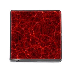 Simulation Red Water Waves Light Memory Card Reader (square) by Mariart