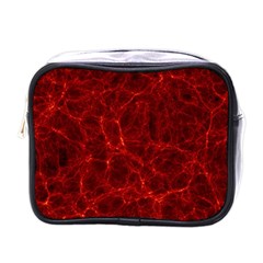 Simulation Red Water Waves Light Mini Toiletries Bags by Mariart