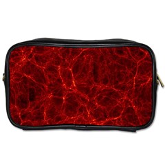 Simulation Red Water Waves Light Toiletries Bags by Mariart