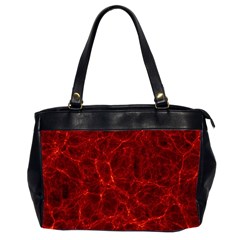 Simulation Red Water Waves Light Office Handbags (2 Sides)  by Mariart