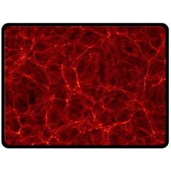 Simulation Red Water Waves Light Fleece Blanket (large)  by Mariart