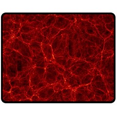 Simulation Red Water Waves Light Fleece Blanket (medium)  by Mariart