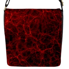 Simulation Red Water Waves Light Flap Messenger Bag (s) by Mariart