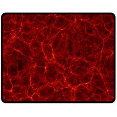 Simulation Red Water Waves Light Double Sided Fleece Blanket (medium)  by Mariart