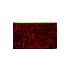 Simulation Red Water Waves Light Cosmetic Bag (xs) by Mariart