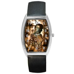 Steampunk, Steampunk Women With Clocks And Gears Barrel Style Metal Watch by FantasyWorld7