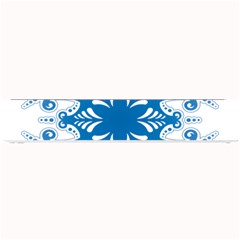 Snowflakes Blue Flower Small Bar Mats by Mariart