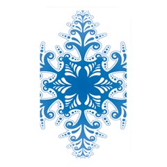 Snowflakes Blue Flower Memory Card Reader by Mariart