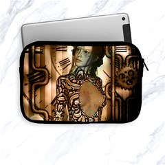 Steampunk, Steampunk Women With Clocks And Gears Apple Ipad Mini Zipper Cases by FantasyWorld7