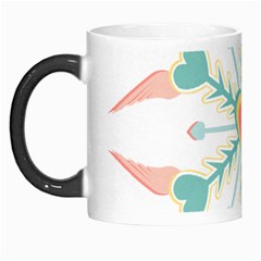 Snowflakes Heart Love Valentine Angle Pink Blue Sexy Morph Mugs by Mariart