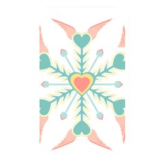 Snowflakes Heart Love Valentine Angle Pink Blue Sexy Memory Card Reader by Mariart