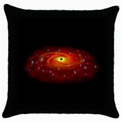 Space Galaxy Black Sun Throw Pillow Case (black)