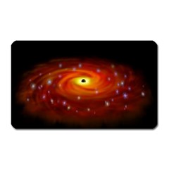 Space Galaxy Black Sun Magnet (rectangular)