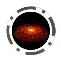 Space Galaxy Black Sun Poker Chip Card Guard