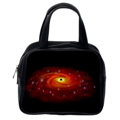 Space Galaxy Black Sun Classic Handbags (one Side)