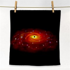 Space Galaxy Black Sun Face Towel