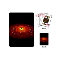 Space Galaxy Black Sun Playing Cards (mini) 