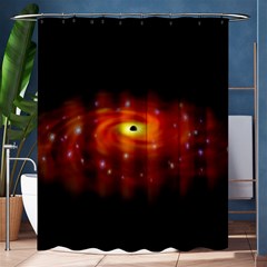 Space Galaxy Black Sun Shower Curtain 60  X 72  (medium)  by Mariart