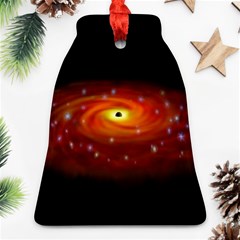 Space Galaxy Black Sun Bell Ornament (two Sides)