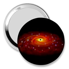 Space Galaxy Black Sun 3  Handbag Mirrors by Mariart